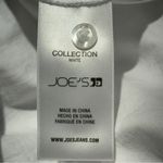 joe's jeans White Lena Mixed Media Cotton Puff Sleeve Elbow Length Blouse Sz Med Photo 3