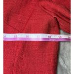 Leslie Fay  Blazer Womens Size 12 Red Suit Jacket Button Shoulder Pad Vintage Y2K Photo 7