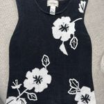 lemon grass Vintage  Flower Sleeveless Sweater Photo 0