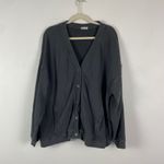 Barefoot Dreams Malibu Cardigan Charcoal Gray 2X Sweatshirt Style Pockets Photo 1