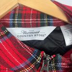 The Vermont Country Store Quilted Plaid Vest Size L Side Pockets wool blend Red Size L Photo 1