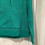 NWT Outerknown Size S Teal Green Terry Knit Pullover Hoodie Top Kangaroo Pocket Photo 3