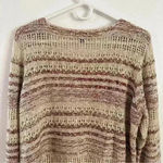 Artesia Sweater Open Knit Purple Beige Side Detail Women’s Sz XL‎ Comfy Photo 11