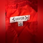 Nanette Lepore  Pleated Sleeveless Dress Size 12 In Crimson Ruby Red Photo 3