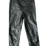 LPA Revolve Black 100% Leather High Rise Lined Slim Tapered Leg Pants Size S Photo 0