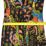 Farm Rio   Macaw Island Maxi Midi Dress Small Black 70s Parrot Tropical  Photo 13