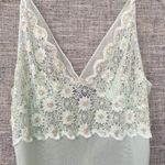 Halston Heritage Halston slip dress nightgown nightie lingerie beaded floral lace size PM Photo 3