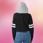 NFL FOCO  New Orleans Saints Women's Standard Striped Sleeve Cropped Hoodie Size XL Photo 7