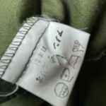 VTG Barbies Long Sleeve Button Up Tunic Top Military Green Women’s S/M Minidress Photo 10