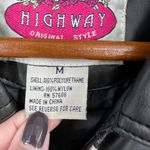 Highway Original style lifestyle clothing black vest faux leather moto sz medium Photo 6