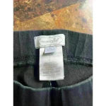 Mud Pie  Black Jeggings with faux front pockets and fringe detail to ankle Size L Photo 5