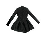 Mustard Seed  Black Sheer Striped Romper. Small. NWT. Statement belt not included Photo 2