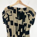 Donna Karan  Printed Velvet Extended Shoulder Dress Knee Length Cocktail US 6 NWT Photo 12