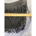 BAM FOREVER Black Suede Fringe Crossbody Bag Small Boho Festival Purse Photo 7