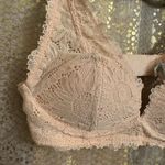 Aerie  Real Good Peach Padded Lace Bralette Bra Top 30A NWT Photo 3