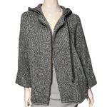 ZARA  Knitwear Outerwear Women’s 14 XL Gray White Black Marled Cardigan Jacket Photo 2