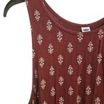 Old Navy  Burgundy Patterned Sleeveless Swing Dress Sz L Photo 1