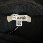 Madewell Sweater Womens Merino Wool-Blend Scarf Sweater Jacket Black XXS NEW Photo 8