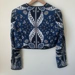 NWT Beyond by Vera Joan Reversible Quilted Jacket Blue Size XS White Photo 4