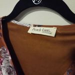 Peach Love California  Floral Wrap Dress Burnt Orange Pink And Cream Size Medium Photo 1