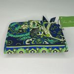 Vera Bradley Rhythm & Blues Snappy Wallet 💙💚 NWT Quilted Cotton Photo 7