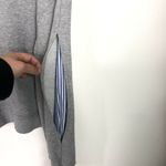 Derek Lam NEW Denim Grey Peek-A-Boo Shirting Sweatshirt Women's Large Photo 5