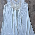 Vintage Light Green Nightgown lace embroidery Size S cottagecore‎ shabby chic Photo 0