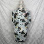 Torrid Floral Stretch Mesh Crew Neck Ruched Short Sleeve Top Size 3X NWT Photo 11