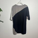 For Cynthia Shirt Dress Womens M Linen Blend Shift Black Gray White Lagenlook Photo 1