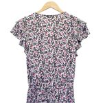 1. State  Riviera Floral Flutter Sleeve Wide Leg Jumpsuit in Black Pink Size XS Photo 6