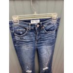 BKE  Parker Denim Jeans Women's 24x31.5 Super Flare Distressed Blue Photo 1