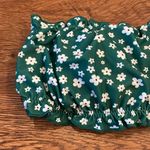 SheIn Kelly Green Two Piece Floral Cheeky & Strapless Top Swimsuit Size S Photo 1