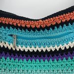 The Sak Y2K Stripe Crochet Hobo Purse Multicolor Shoulder Boho Coastal Cowgirl Photo 4
