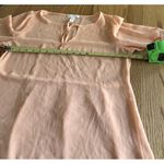 Ambiance Apparel Women's Sheer See Through Blouse Sz L Short Sleeve Lightweigt Size L Photo 7