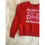Barbie Christmas Sweatshirt – Red pullover with pink Barbie Logo Size L Size L Photo 3