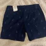 G H Bass and co nautical anchor shorts NWT size 4 Blue Photo 3