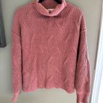 Poof! Dusty Rose Knit Sweater Photo 2