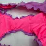 Victoria's Secret Victoria’s Secret The Ruffle Cheeky Lettuce Hem Purple Bikini Bathing Suit Photo 3
