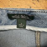 Wild Fable  Skirt Womens Size 2 Denim Jean Mini Stretch Rear Zip Medium Wash Blue Photo 1