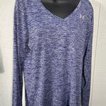 Under Armour Under Armor Purple Active Long Sleeve V Neck Top No Size EUC Photo 0