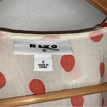 Rixo x‎ Target Dress Women's Size S Red/White Polka Dot Ruffle Wrap Vneck CP0300 Orange Photo 2