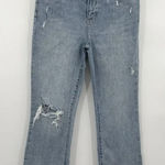 Pistola High Rise Straight Leg Cropped Blue Jeans Distressed Women's Size 26 Photo 0