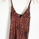 American Eagle  Outfitters Leopard Animal Print Cropped Jumpsuit XS Photo 6