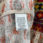 Umgee ‎ Western Babydoll Tunic Dress Small Multicolor Cotton Blend Boho Hippie Photo 7