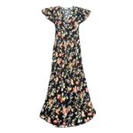 Rixo Florida Floral Maxi Dress in Black Maxi, Size US 4 Photo 3