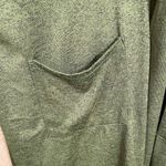 LuLaRoe Sarah Long Marled Olive Green Open Cardigan Sweater, Large Photo 5