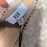 Nsr  Beige All Over Lace V Neck Fit & Flare Cocktail Mini Dress Size XSmall NWT Photo 3