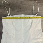 ZARA  pleated mini eyelet dress Photo 8