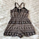 Forever 21 Black Tan Tribal Strappy Back Tumbler Girl Playsuit Sz S Photo 77