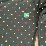 Burton Midweight V-Neck Layering Long Sleeve Top Black Print Size XS Photo 3